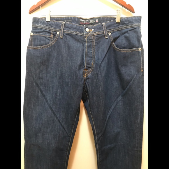 Hackett London Men's Newburg Slim Vintage Wash 36R Jeans - Picture 3 of 16